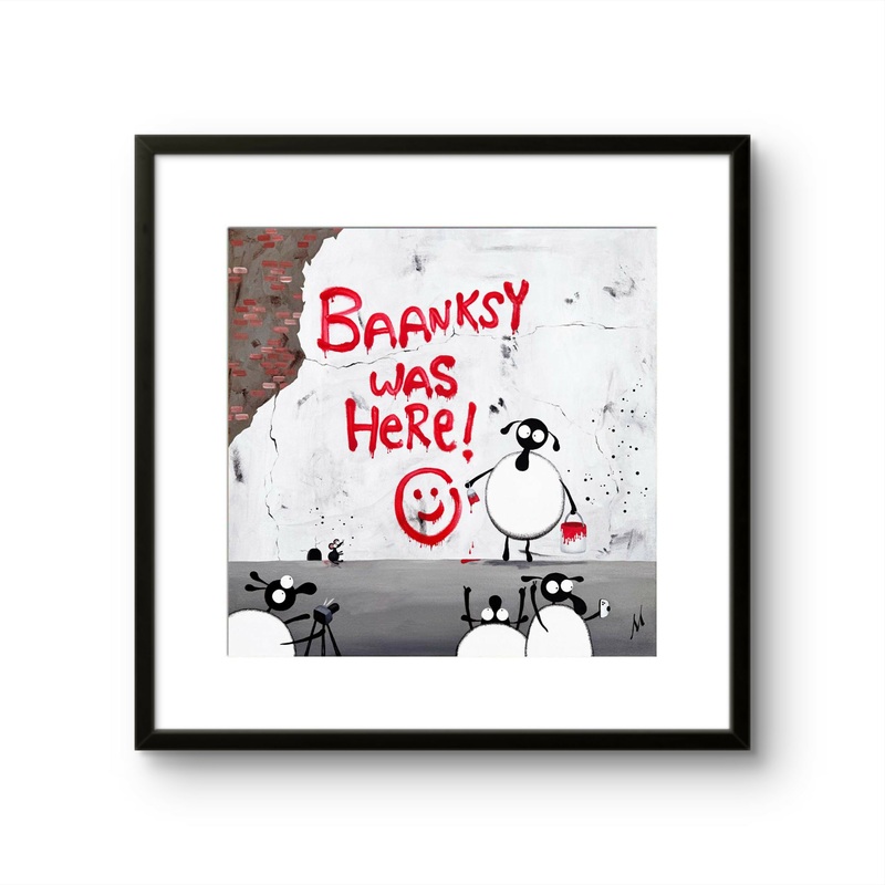 Baanksy Was Here! – 16 Limited Edition Print