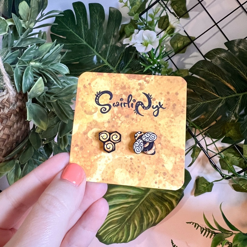 Honey Bee Wooden Earrings