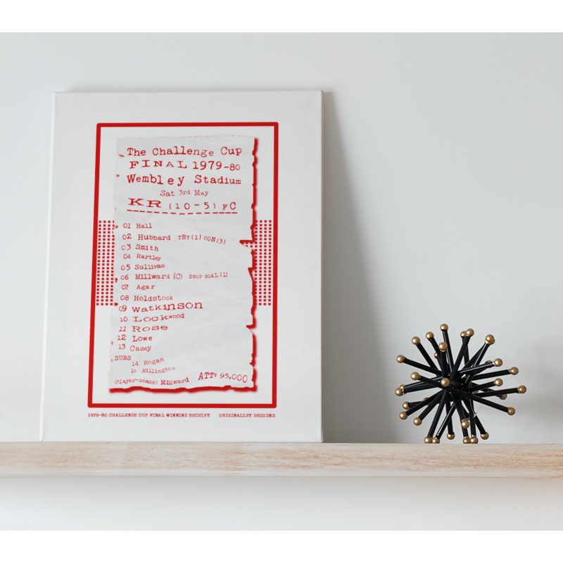 Hull KR Art Print RECEIPT Design
