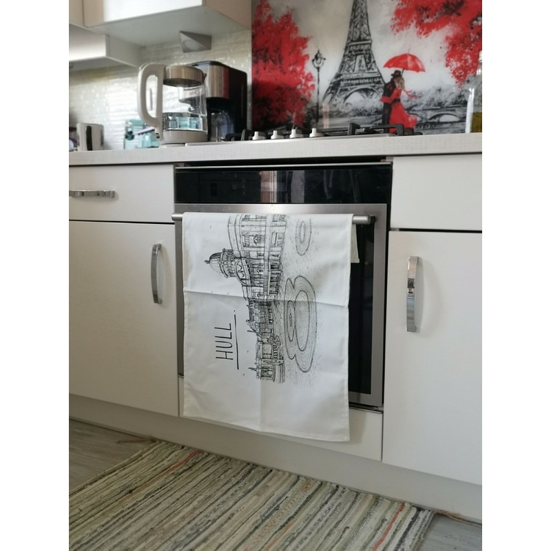 Hull Skyline Tea Towel