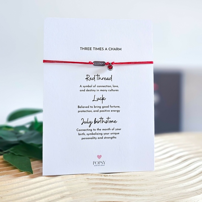 Lucky Charm Birthstone Bracelet