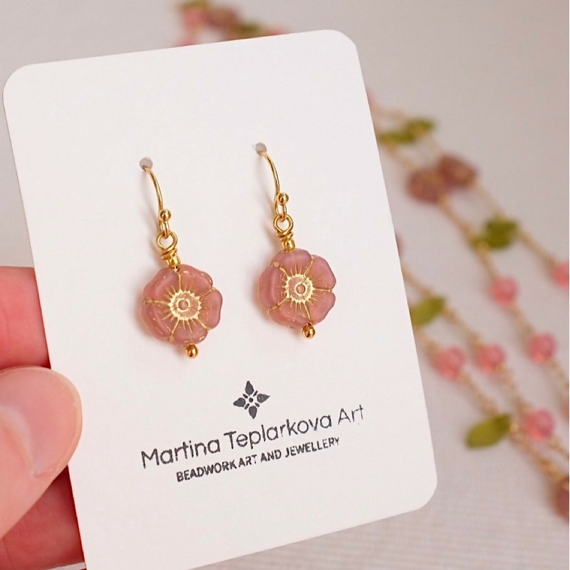 Pink Blossom Earrings