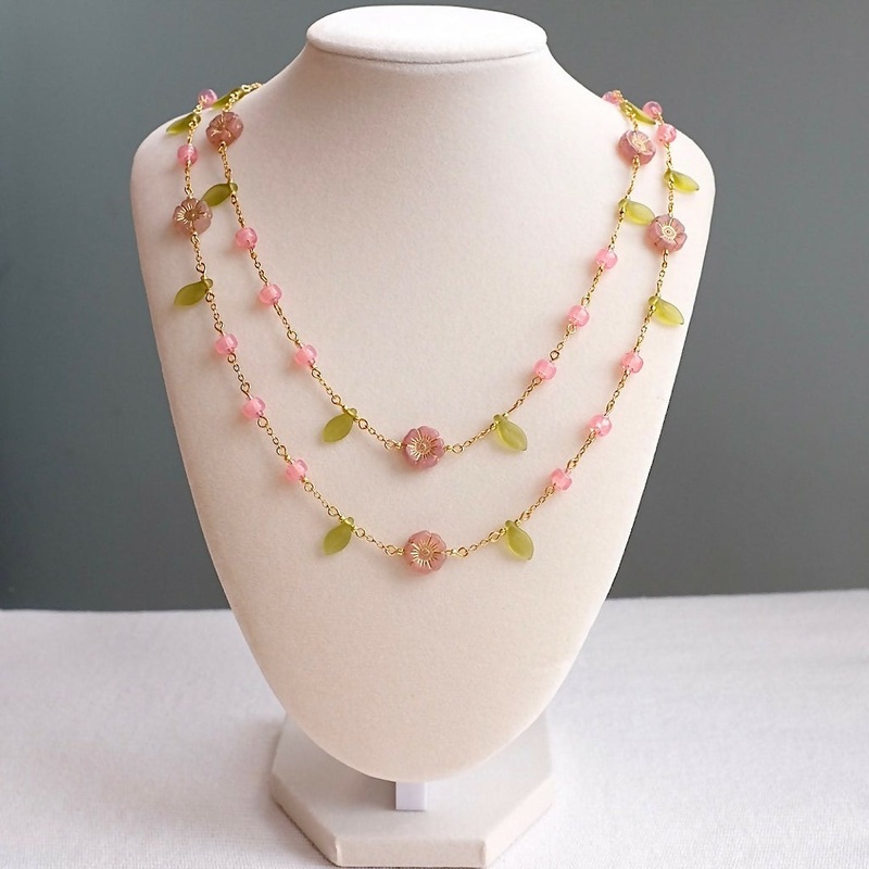 Pink Blossom Necklace