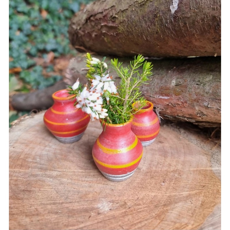 Red Miniature Flower Vase