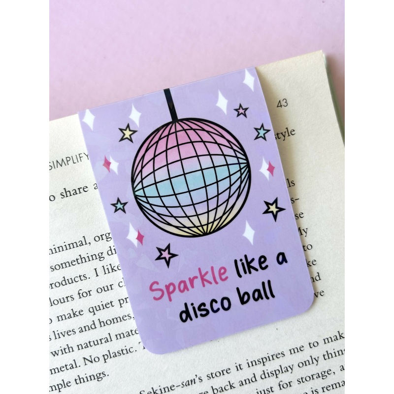 Sparkle Like A Disco Ball Magnetic Bookmark