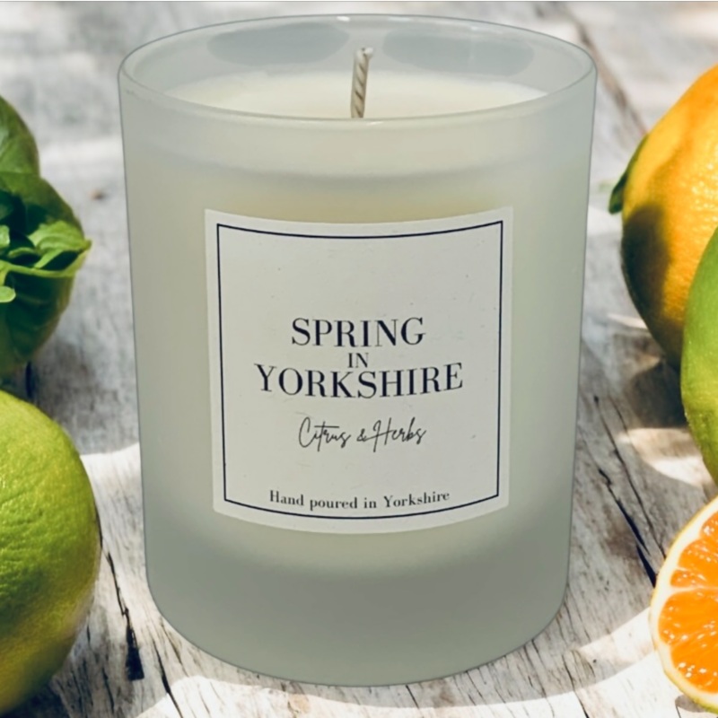 Spring in Yorkshire – Citrus and Herbs Candle – 150g