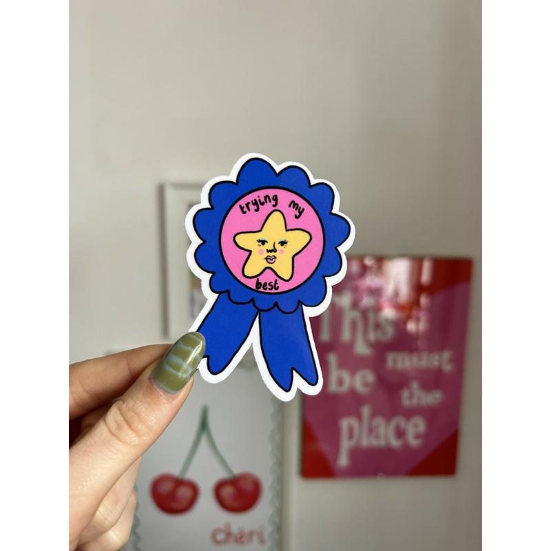 Trying My Best Sticker