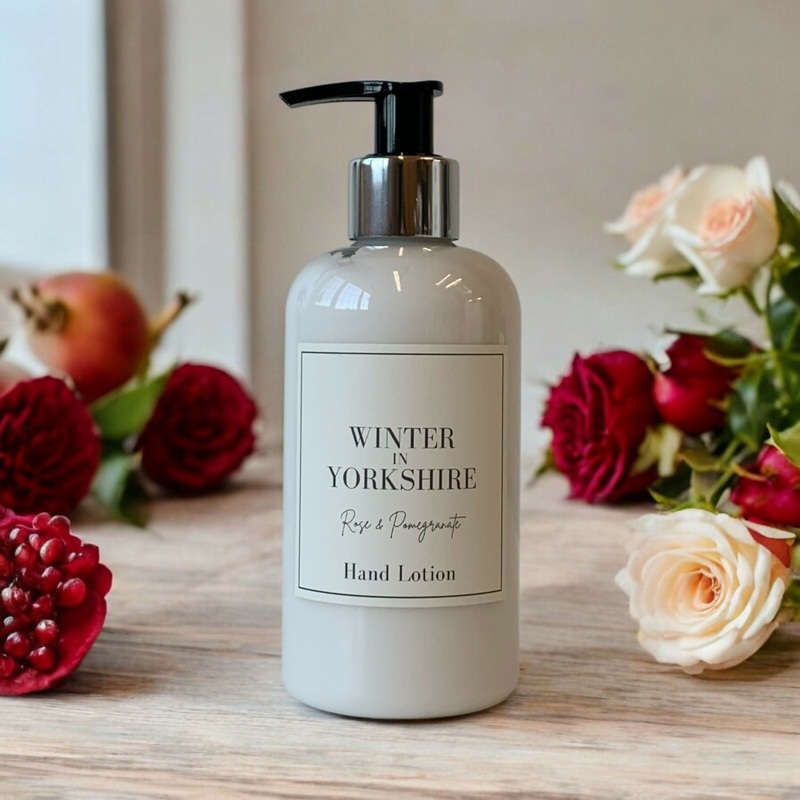 Winter in Yorkshire – Rose and Pomegranate Hand Lotion 250ml