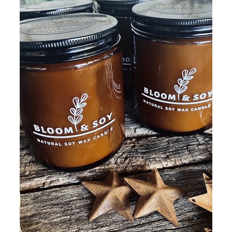 140G AMBER JAR SOY WAX CANDLE|WILD BERRIES|WILD RHUBARB AND ROSE/WILD RHUBARB|A NIGHT IN HAVANA|EDEN|BLACK ROSE AND WILDWOOD|LATE SUMMER|MULBERRY AND THYME