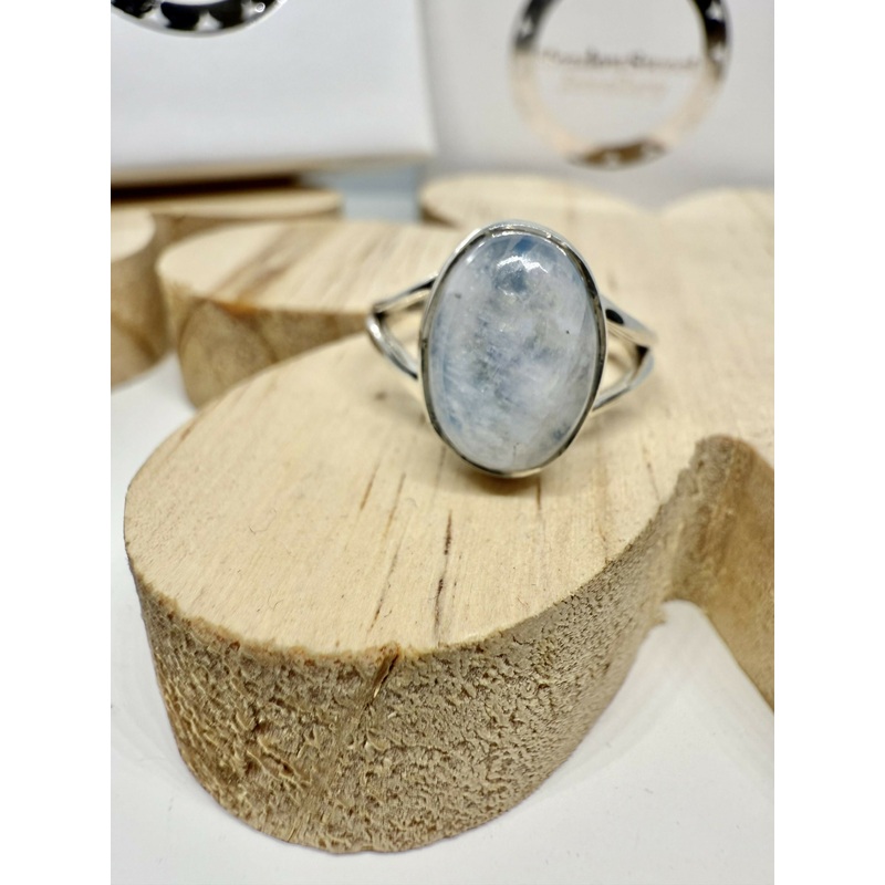 Blue Moonstone Ring Size O
