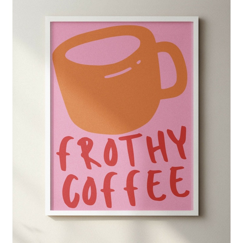 Frothy Coffee FRAMED PRINT
