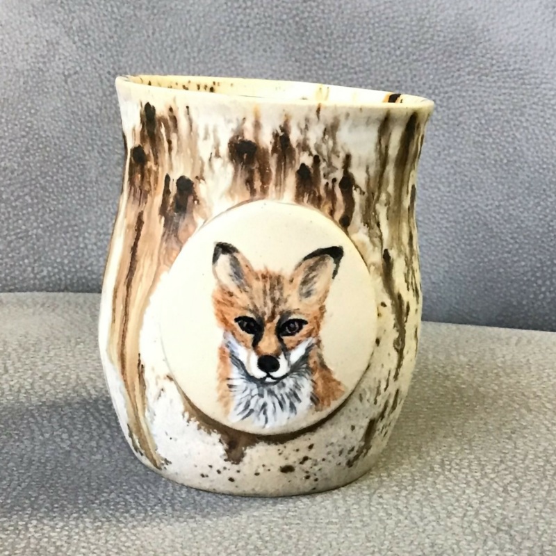 Hand Painted Fox Tumbler|Fox
