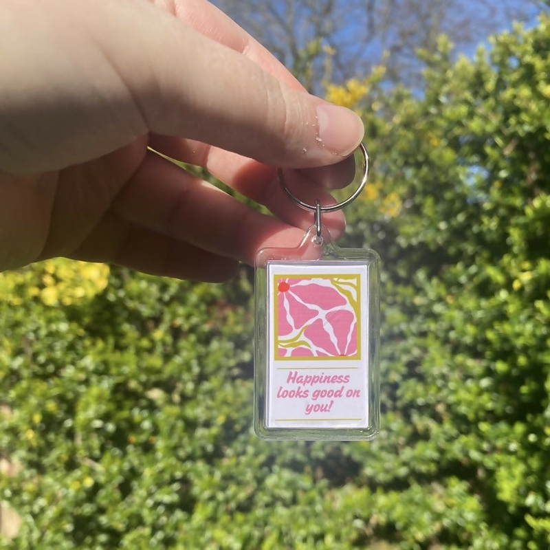 Happiness Looks Good On You – Keyring