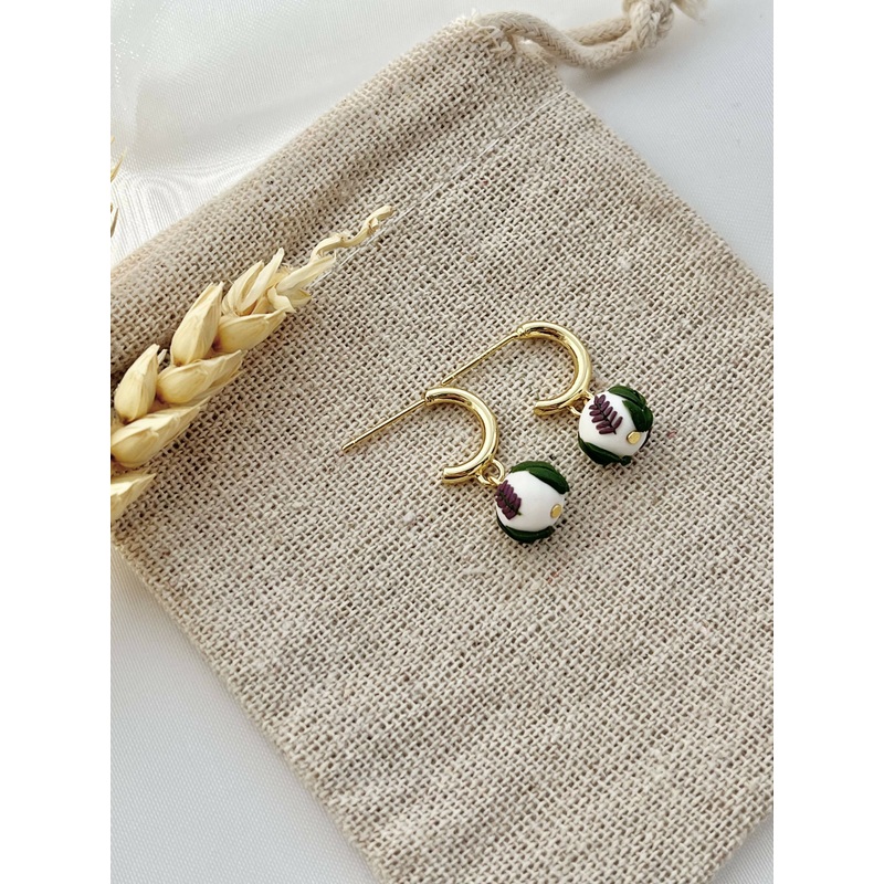 Lavender No. 1 – Handmade Polymer Clay Earrings