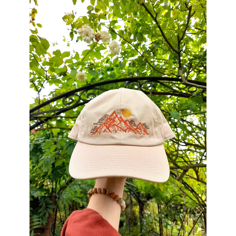 Mountains Cap|Cream|Orange