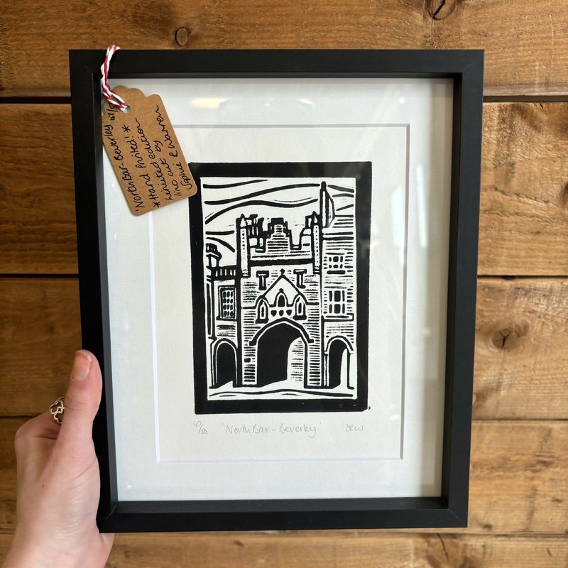 North Bar – Beverley Framed Lino Cut Print