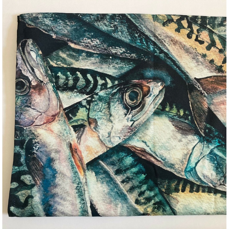 Bucket of mackerel – Cotton Tea Towel