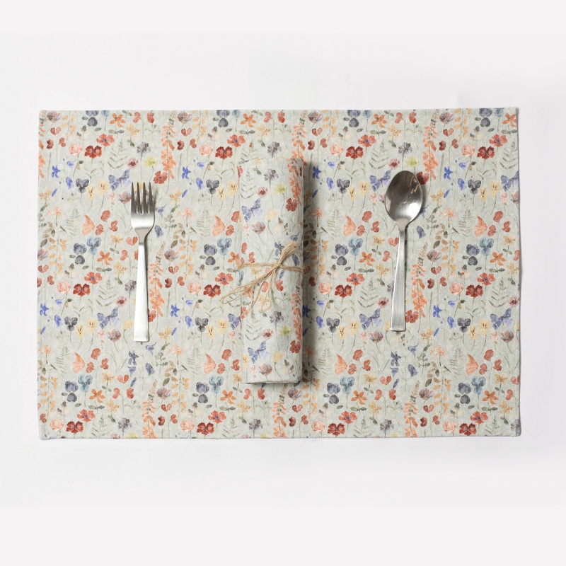 Cotton Table Placemats Hand-Painted – Various Designs