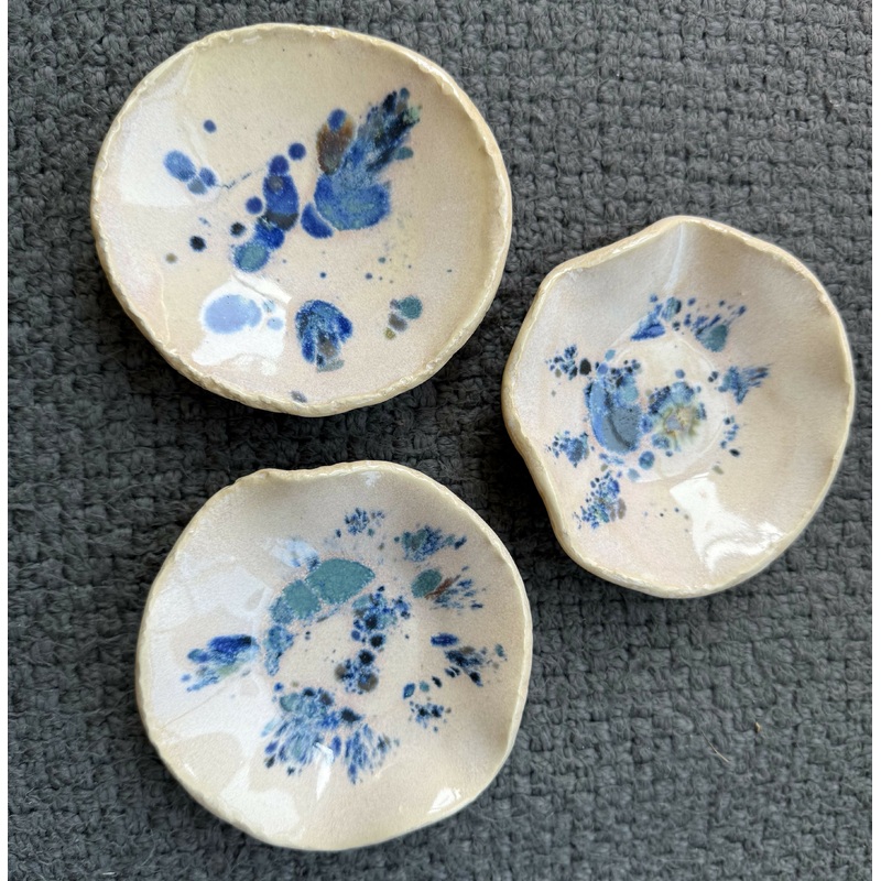 Handcrafted Ceramic Dish- Sculpted Edge