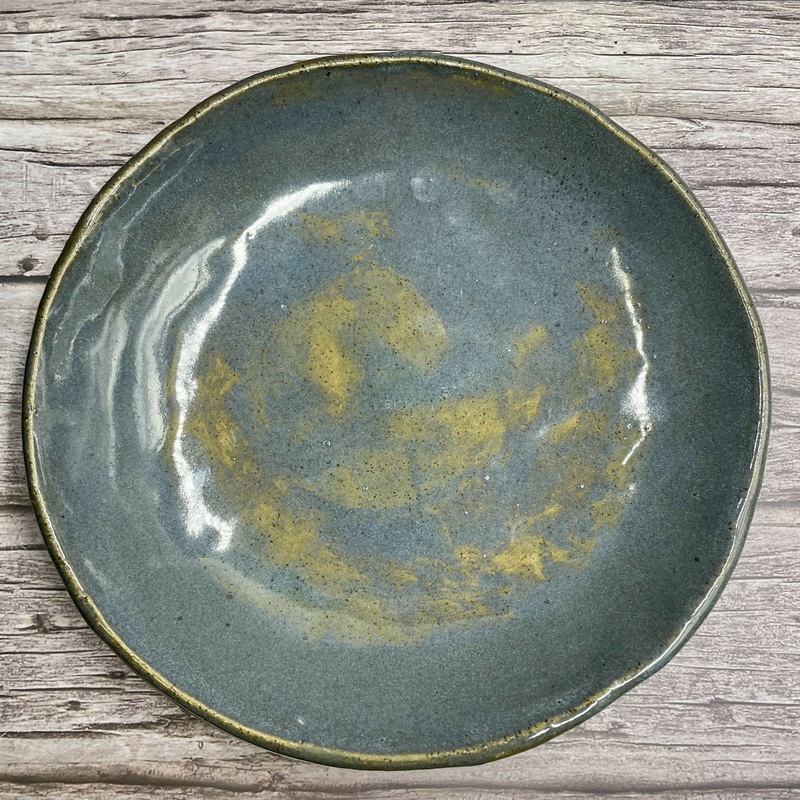 Handmade Ceramic Dish Moss Tide Glaze