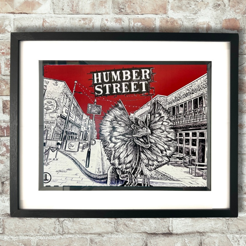 Humber Street A3 Framed Mounted Print