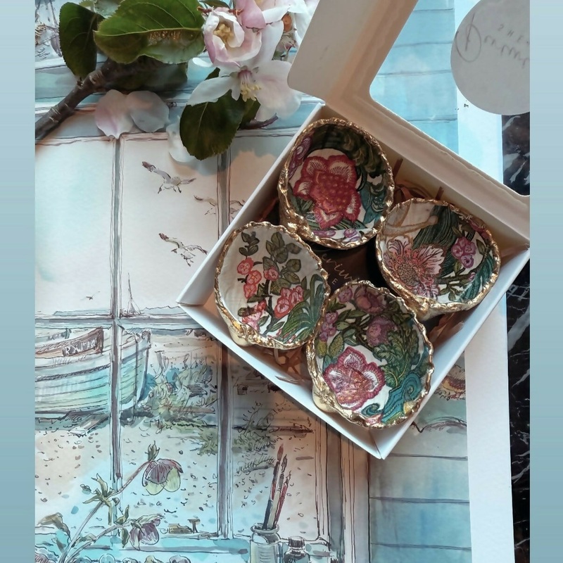 Indian Floral Cockle Shell Giftbox