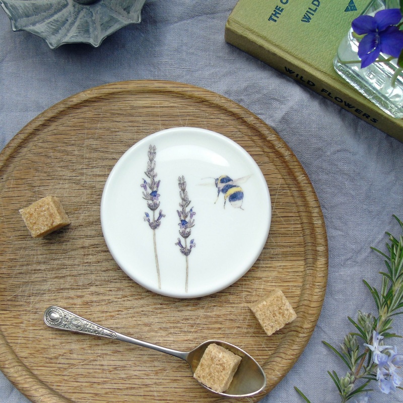 Lavender and Bee Coaster