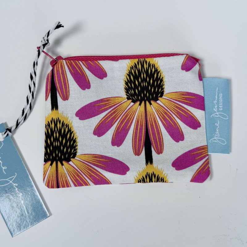 Small Coin Purse – Echinacea