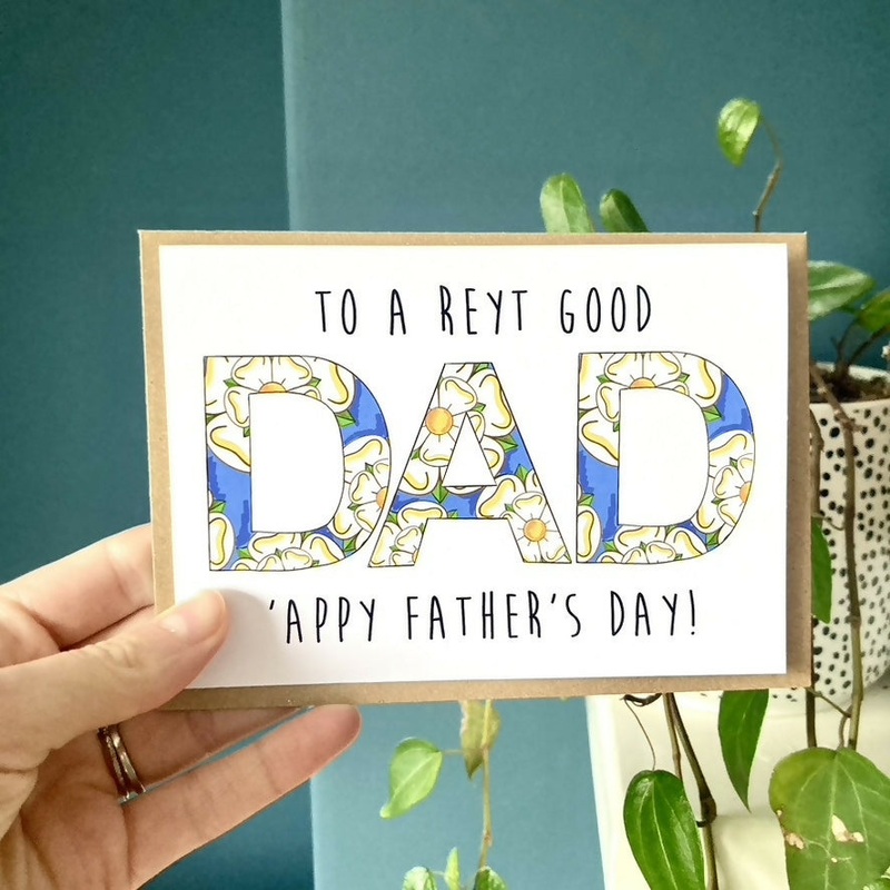 Yorkshire Rose Dad Father’s Day Card