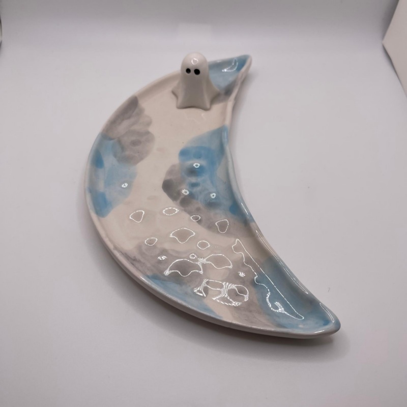 Blue Ghost Moon Plate