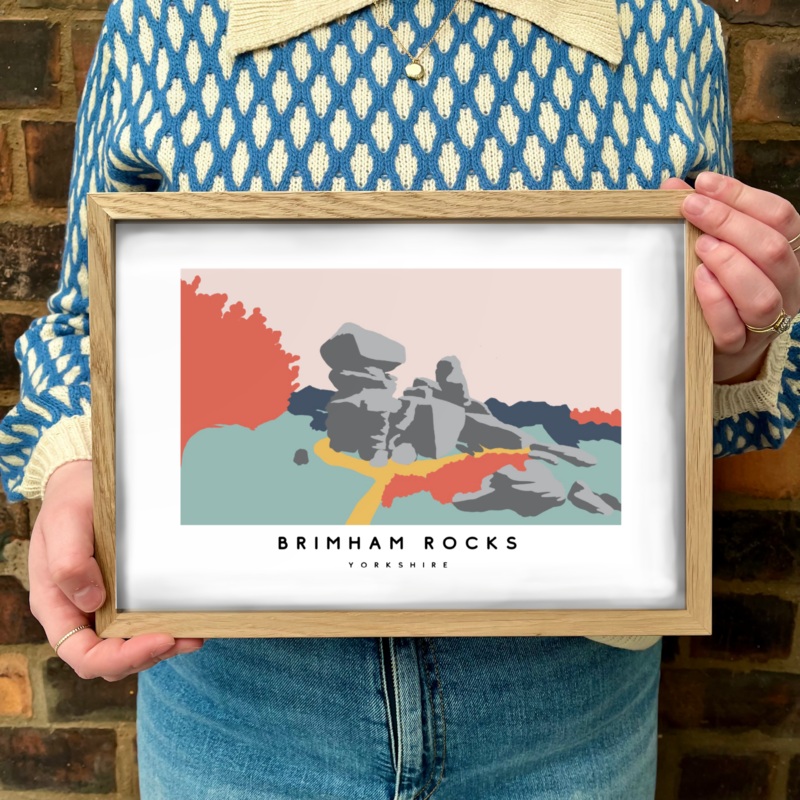 Brimham Rocks Print|A5|A4|A3