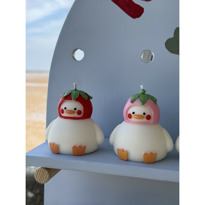 Duck with Strawberry Hat