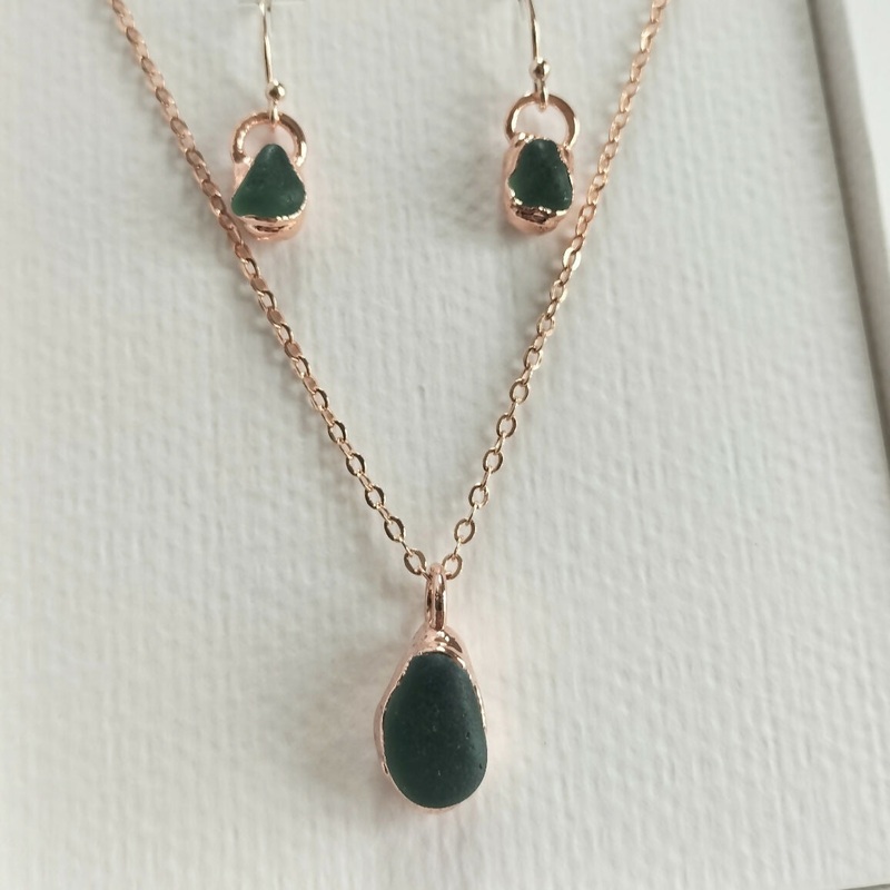Green Seaglass Gift Set