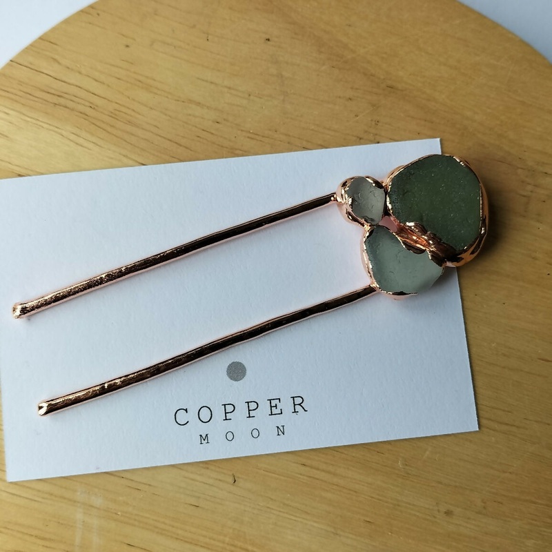 Seaglass Hair Pin