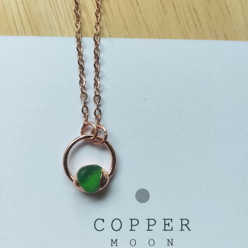 Seaglass Moon Necklace