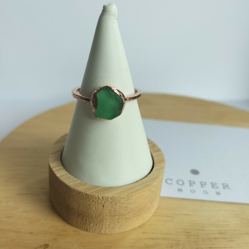 Seaglass Ring. Size: P