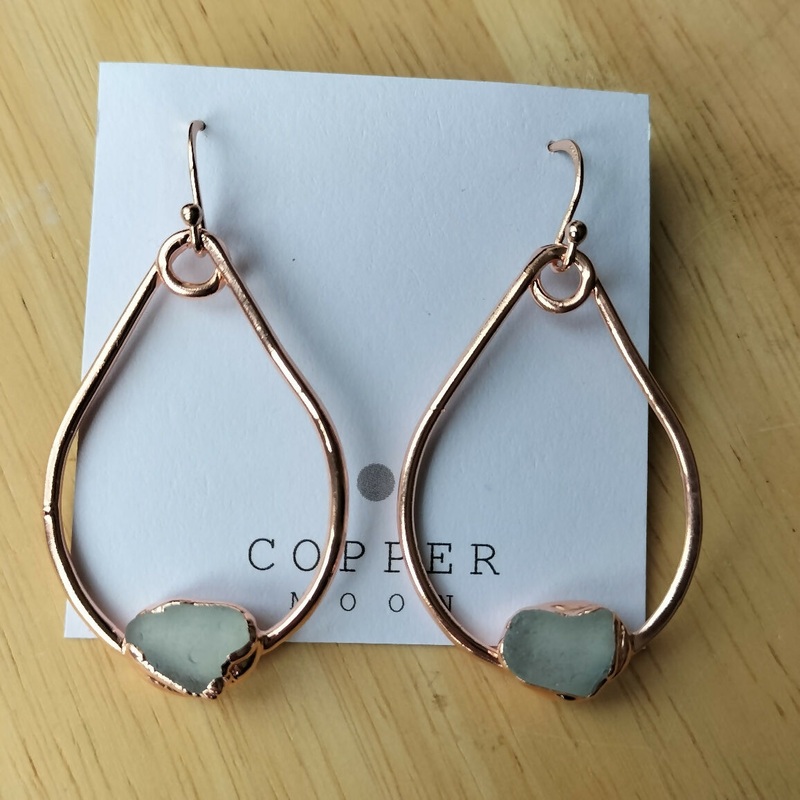 Seaglass Teardrop Earrings