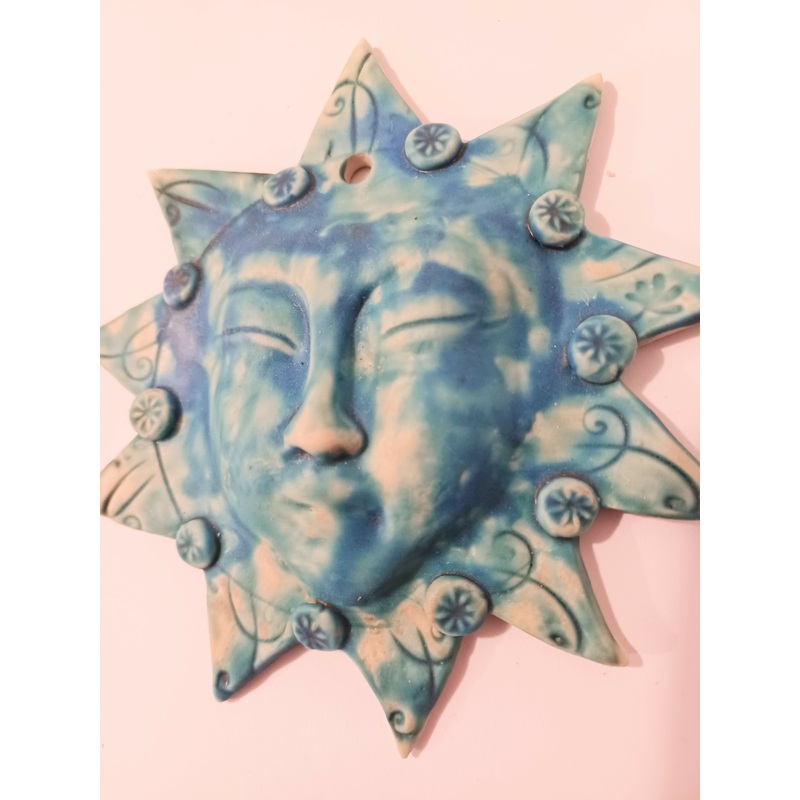 Sun or Moon Face|Moon Turquoise|Sun Orange|Sun Turquoise|Moon White|Sun blue|Moon blue