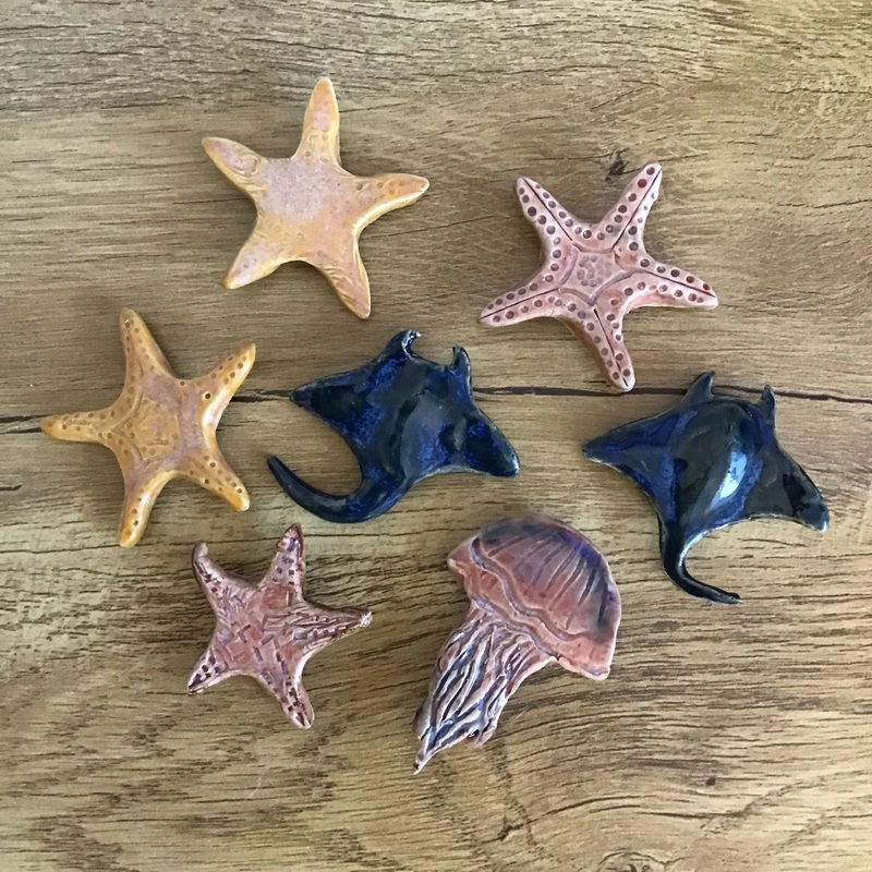 Animal Magnets|Sealife Magnets|Wildlife magnets|Handpainted magnets