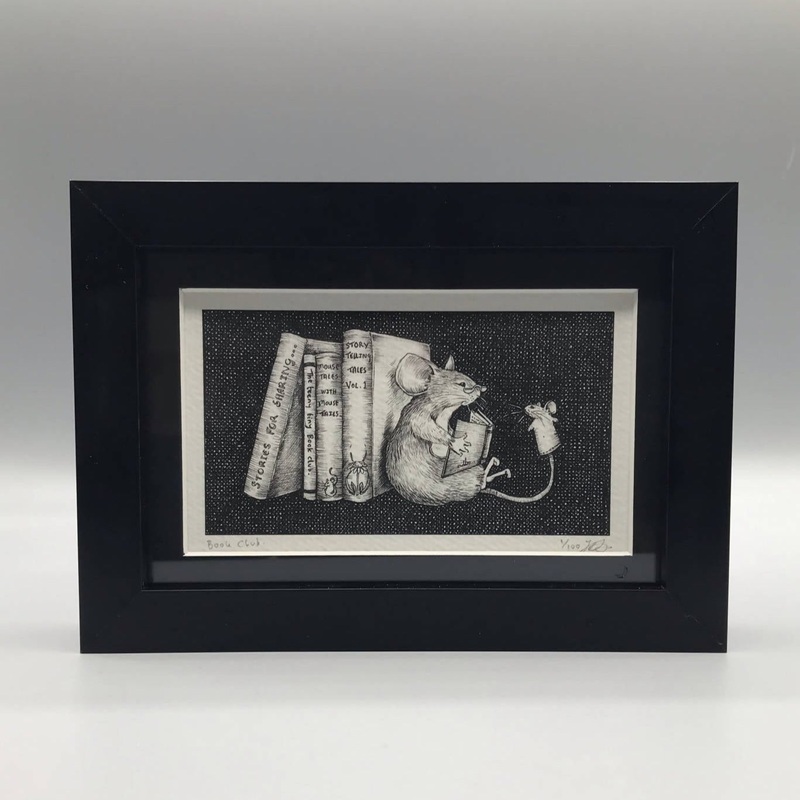 Book Club – Framed Limited Edition Print by Jenny Davies