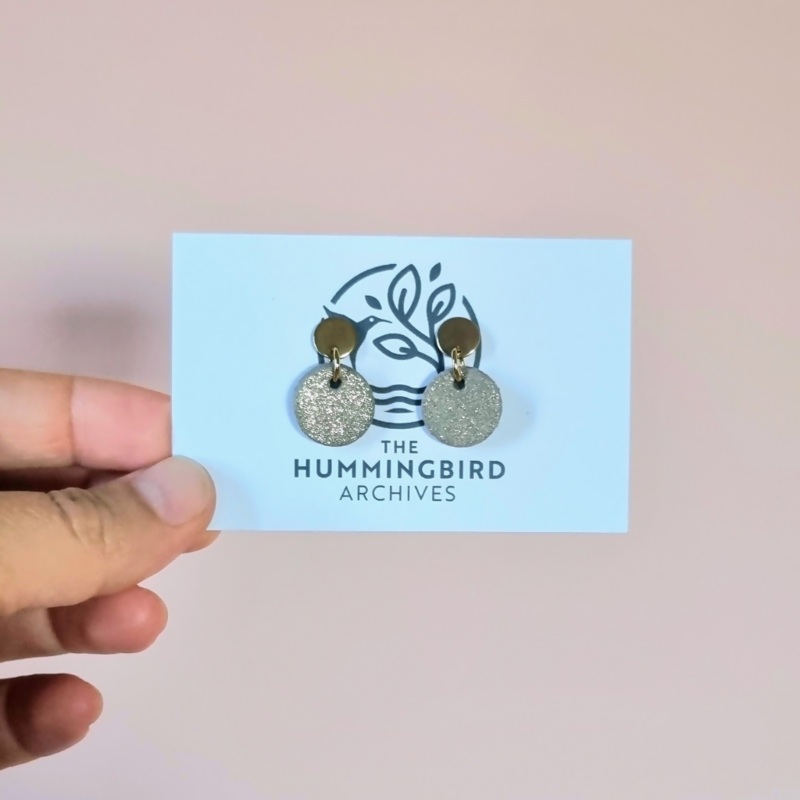 Gold Mini Circle Earrings