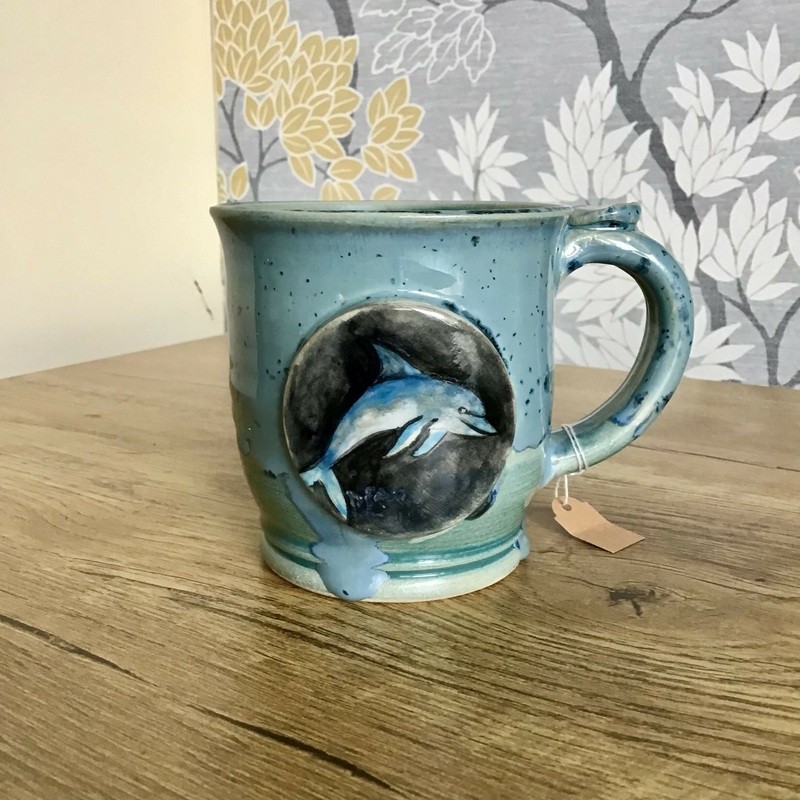 Hand Painted Dolphin Mug|Dolphin