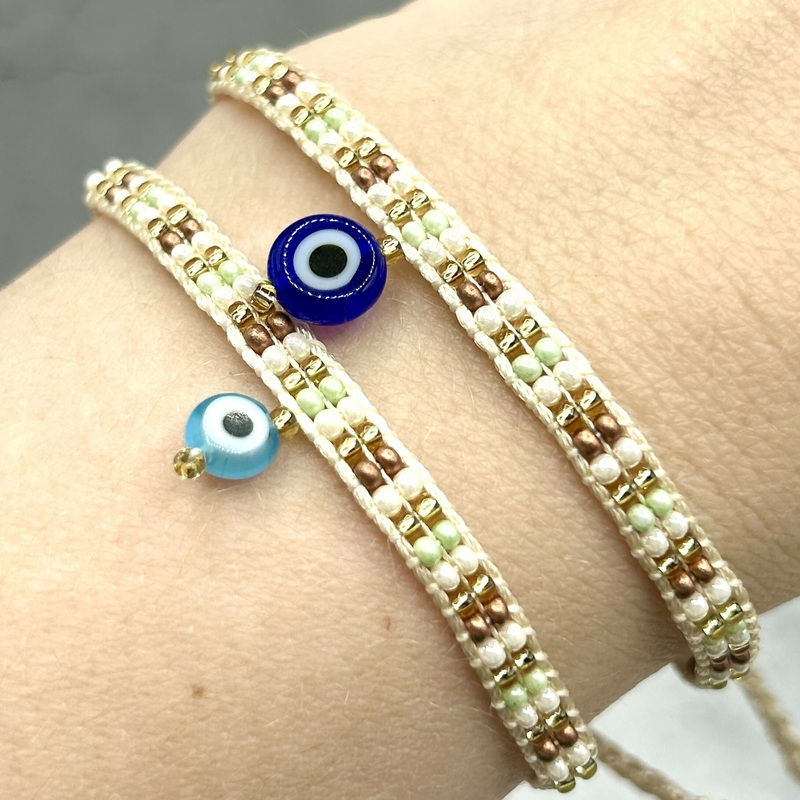 Luck Bracelet – Traditional Handwoven Bracelet With Evil Eye Charm
