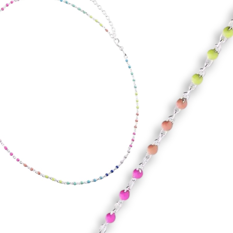 Multicoloured Bead Necklace