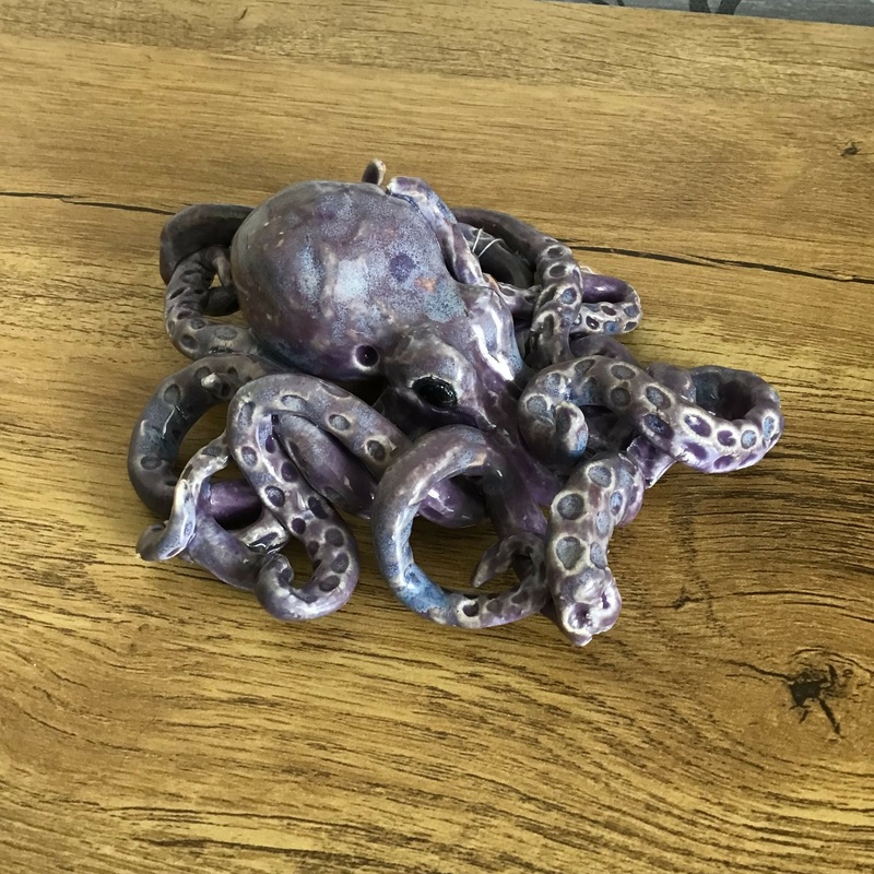 Purple Octopus Sculpture|Purple Octopus