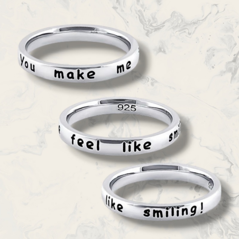 Smiling Ring|Size R|Size N|Size P|Size L