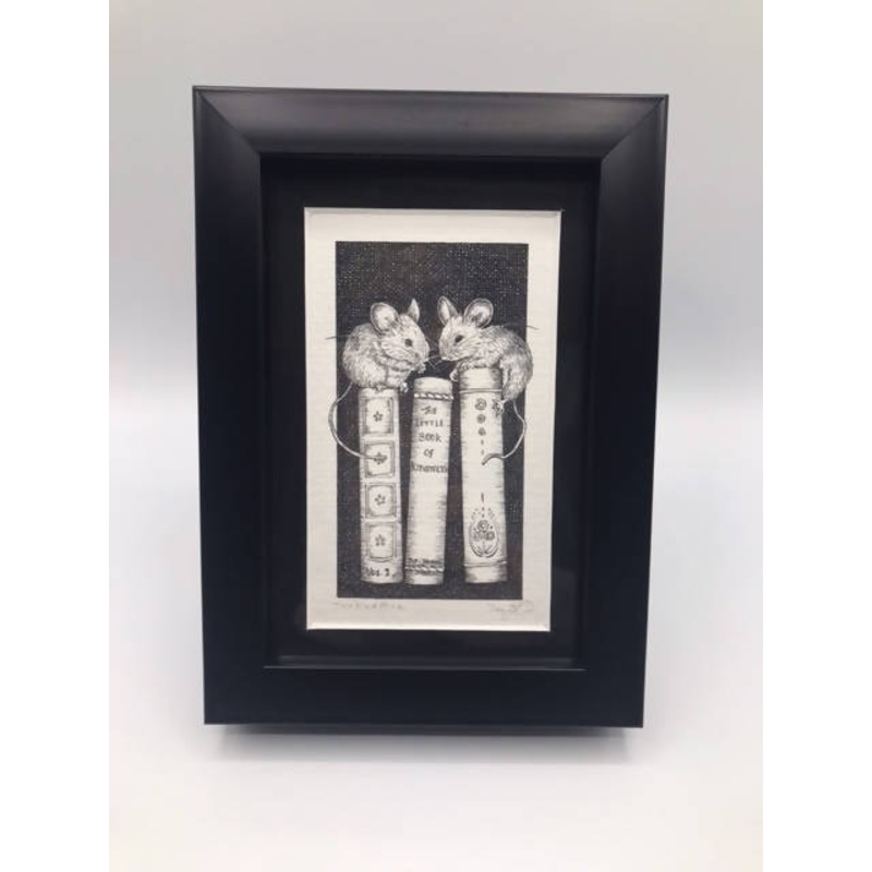 Two Kind Mice – Framed Limited Edition Print by Jenny Davies