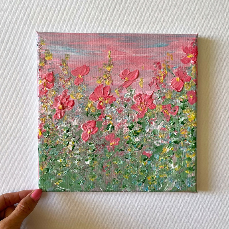 A Walk In The Meadows – Original Acrylic Painting