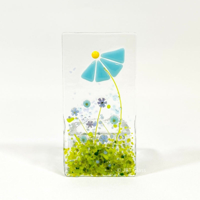 Blue Daisy Tea Light