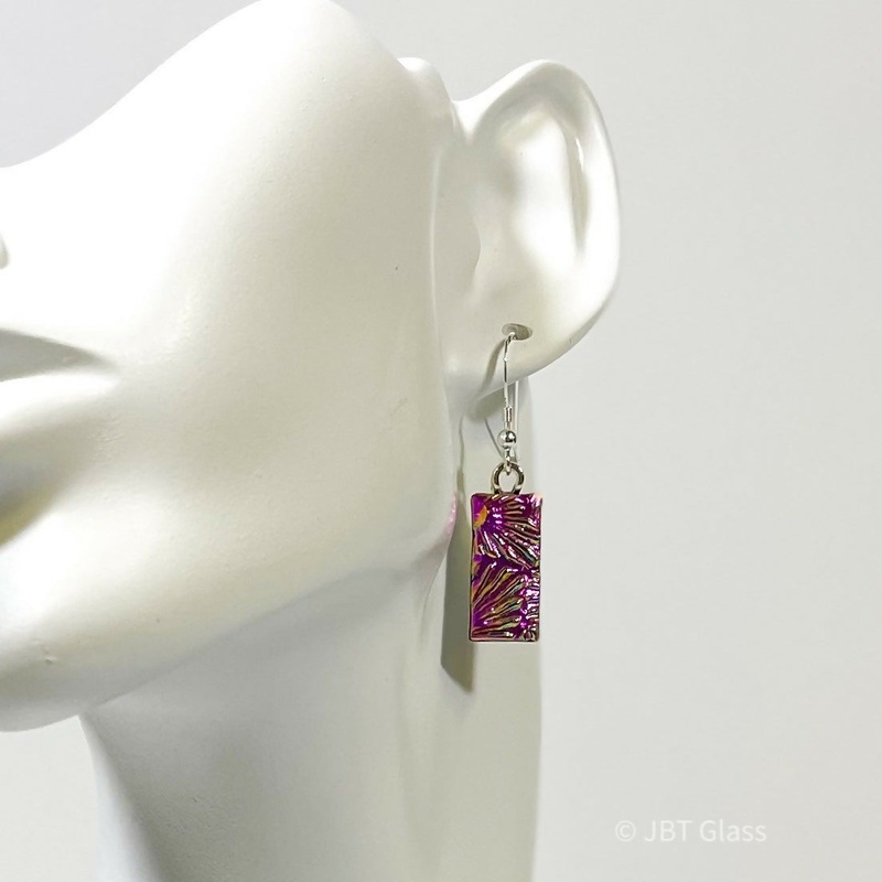 Drop Earring Short|Textured Pink Drop|Purple Drop|Rainbow Drop